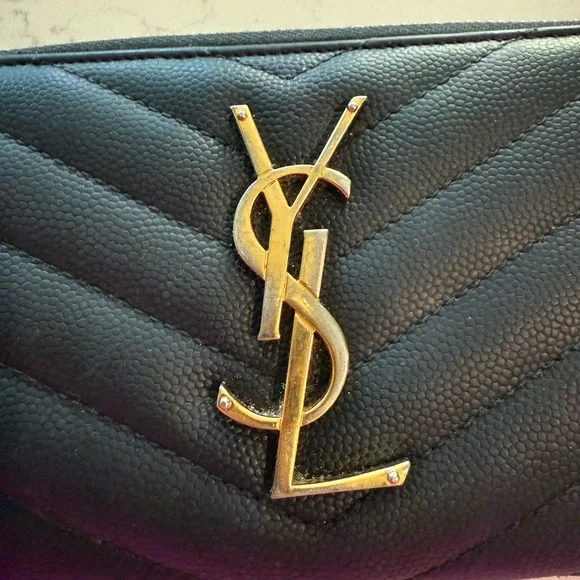YVES SAINT LAURENT Monogram zip-around Wallet | Black - Picture 3 of 8
